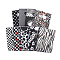 Printed Plastic Bags, Rectangle, Black, 35x25cm, Unilateral Thickness: 0.035mm