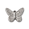 Non-Tarnish 304 Stainless Steel Charms, Butterfly Charms, Stainless Steel Color, 12x16x2mm, Hole: 1.2mm