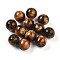 Resin Beads, Round, Two Tone, Olive Drab, 10mm, Hole: 2mm