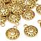 Metal Alloy Pendants, Cadmium Free & Lead Free, Clock, Antique Golden, 15x13x2mm, Hole: 2mm