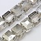 Faceted Cube Shaped Crystal Glass Beads Strands, Gray, 10x10x10mm, Hole: 1.2~1.5mm, about 79pcs/strand, 30.7 inch