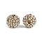 Resin Rhinestone Beads, Grade A, Round, Crystal, 10mm, Hole: 2mm