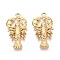 304 Stainless Steel Lobster Pendants, Ion Plating(IP), Real 18K Gold Plated, 32x16x3mm, Hole: 1.8mm