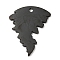304 Stainless Steel Pendants, Manual Polishing, Tornado Charm, Electrophoresis Black, 24.5x20x1.4mm, Hole: 1.8mm