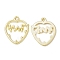 Rack Plating Alloy Pendants, Cadmium Free & Nickel Free & Lead Free, Hollow, Strawberry Charm, Light Gold, 26.5x22x2mm, Hole: 2mm