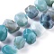 Natural Amazonite Beads Strands, Faceted, Nuggets, 12~15x18~22x13~15mm, Hole: 0.7mm, about 22pcs/strand, 15.1 inch(38.6cm)