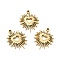 Ion Plating(IP) 304 Stainless Steel Glaze Manual Polishing Pendants, Heart, Golden, 22.5x17.5x2mm, Hole: 1.6mm