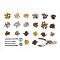 Metal Jewelry Buttons Fastener  Install Tool Sets, with  Snap Buttons and Rivet, Fixing Tool, Pliers
, Mixed Color, 12.5mm, 4 color/box, 10sets/color