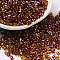 Spray Painted Glass Seed Beads, Peanut, Dark Goldenrod, 4~5x2~2.5x2~2.5mm, Hole: 0.8~0.9mm, about 8500pcs/pound