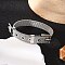 Tarnish Resistant Fashionable Unisex 304 Stainless Steel Watch Band Wristband Bracelets, with Watch Band Clasps, Stainless Steel Color, 8-1/4 inch(210mm), 8x1.5mm