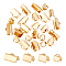 304 Stainless Steel Ribbon Crimp Ends, Golden, 24pcs/box