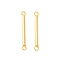 304 Stainless Steel Connector Charms, Bar Links, Column, Golden, 25.5x2mm, Hole: 1.6mm