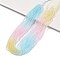 Transparent Gradient Color Glass Beads Strands, Segmented Multi-color Beads, Faceted Round, Pale Turquoise, 2x2.5mm, Hole: 0.8mm, about 175~180pcs/strand, 13.78~14.4''(35~36cm)