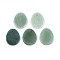 Natural Green Aventurine Pendants, Teardrop Charms, 39~41x31~33x5~7mm, Hole: 2~3mm