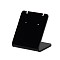 Organic Glass Earring Displays, Rectangle, Black, 35x34x27mm