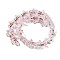 Christmas Handmade Lampwork Beads Strands, with Enamel, Gingerbread Man, Pink, 14.5~15x14x7mm, Hole: 1mm, about 26pcs/strand, 14.17''(36cm)