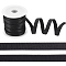 NBEADS 10.94 Yards Flat Elastic Band, 0.35 Inch Black Width Elastic Shoulder Strap Bra Strap Elastic Trim Elastic Cord Roll for DIY Shoulder Bra Clothes Sewing Project