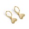 S925 Sterling Silver Heart Hoop Earrings, Golden, 22x11x9mm