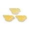 Transparent Glass Beads, Bird, Baking Paint, Gold, 10x20x8mm, Hole: 1.2mm