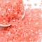 Luminous Crushed Glass Craft, Irregular Glass Chips, for DIY Vase Filler Garden Decoration, Salmon, 4.5~11.5x1.5~3x2.5mm