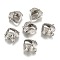 Eco-Friendly Rack Plating Brass Hollow Heart Cage Pendants, For Chime Ball Pendant Necklaces Making, Cadmium Free & Nickel Free & Lead Free, Platinum, 31x32x15mm, Hole: 9x4mm, Inner Size: 25x23mm