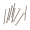 Non-Tarnish 304 Stainless Steel Connector Charms, Bar Links, Stainless Steel Color, 20x2x1mm, Hole: 1mm
