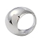 Non-Tarnish 304 Stainless Steel Ion Plating(IP) Rings, Stainless Steel Color, US Size 7 1/2(17.7mm)