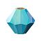 Preciosa® Crystal Beads, Czech Crystal, Bicone(451 69 302 Rondelle), 30340 20000 Montana AB 2x, 6mm, Hole: 1mm