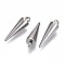 Non-Tarnish 201 Stainless Steel Pendants, Cone, Stainless Steel Color, 17.5x5mm, Hole: 1.6mm