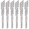 About 2000 Pcs Twist Bugle Beads, 5/6/9/12mm Silver Metallic Bugle Beads Glass Long Tube Seed Beads Loose Spacer Beads for Earrings Bracelets Necklaces Jewelry Crafts Making