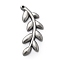 Tarnish Resistant 304 Stainless Steel Pendants, Leaf, Stainless Steel Color, 42x17x3mm, Hole: 1.2mm