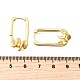 Прямоугольные серьги-кольца из латуни EJEW-Z121-08G-5