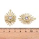 Подвески из нержавеющей стали 304 с микропаве из кубического циркония STAS-N109-167G-3