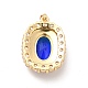 Латунные подвески с фианитами KK-I695-066G-2