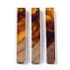 Большие подвески из смолы и дерева WOOD-F015-02H-1