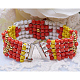 Латунные магнитного слайд замок застежки KK-PH0034-55-6