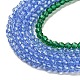 Прозрачный градиент цвета стеклянные бусины пряди GLAA-H021-01A-41-3