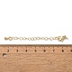 Латунные концы стойки с цепочкой и застежками-карабами KK-F873-06LG-3