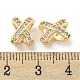 Латунные микропаве из прозрачного кубического циркония KK-L211-001G-3