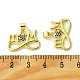 Подвески из латуни с микропаве ко Дню матери и кубическим цирконием KK-H472-10G-05-3