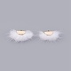 Полукруглые подвески из искусственного меха норки WOVE-F021-02G-09-1-1