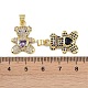 Латунные микро проложить кубического циркония подвески KK-P266-16G-3
