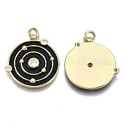Латунные микро проложить кубического циркония подвески ZIRC-N039-056B-NF