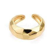 Латунные открытые манжеты для женщин RJEW-D016-08G