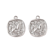 Подвески из латуни с прозрачным стеклом KK-N254-61P