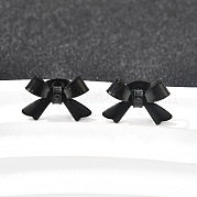 Серьги-гвоздики с бантом из нержавеющей стали 304 EJEW-Z136-01EB