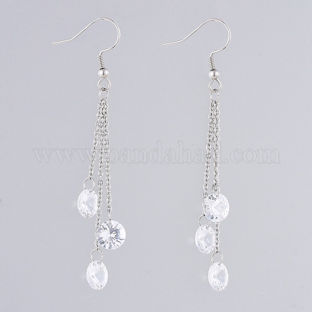 Серьги-подвески из нержавеющей стали 304 EJEW-JE04003-03-1