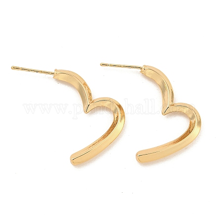 Серьга обруча сплава EJEW-P269-08B-KCG-1