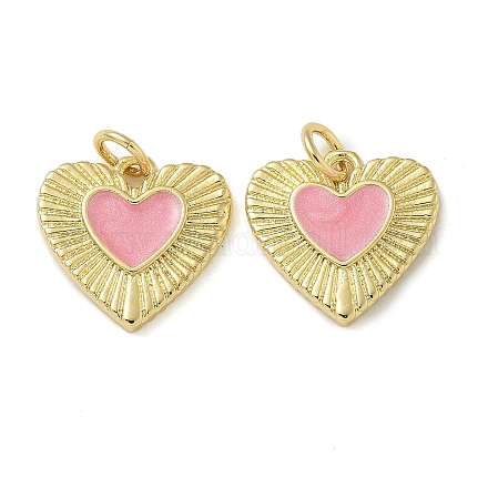 Подвески из латуни с покрытием из эмали KK-K392-34G-03-1