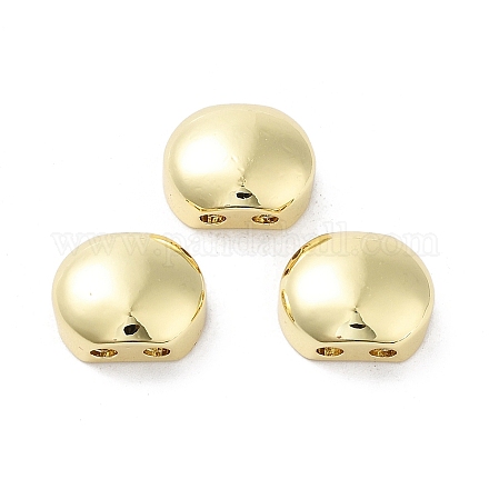 Овальные латунные бусины KK-E102-25G-01-1